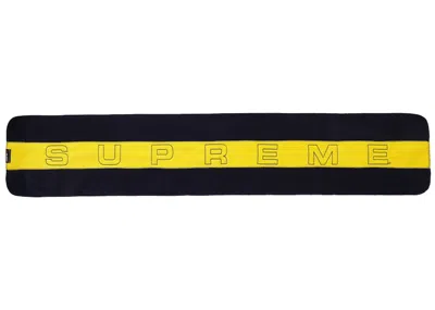 Pre-owned Supreme Polartec Scarf In Navy Blue