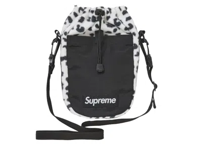 Pre-owned Supreme Polartec Sling Bag In Leopard
