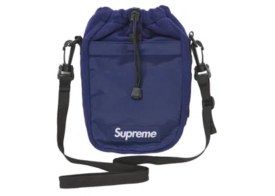 Pre-owned Supreme Polartec Sling Bag In Navy Blue