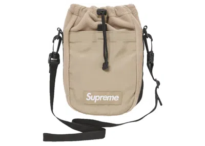 Pre-owned Supreme Polartec Sling Bag In Taupe In Brown