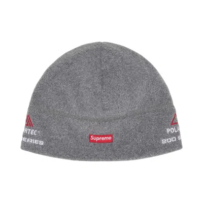 Pre-owned Supreme Polartec Sport Beanie 'grey' | Men's Size Onesize In Gray