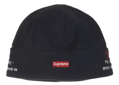Pre-owned Supreme Polartec Sport Beanie In Black