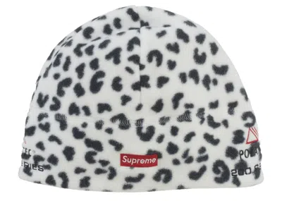 Pre-owned Supreme Polartec Sport Beanie In Leopard