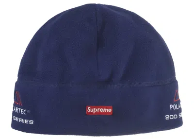 Pre-owned Supreme Polartec Sport Beanie In Navy Blue