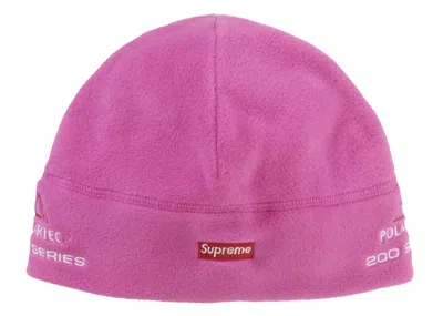 Pre-owned Supreme Polartec Sport Beanie In Pink