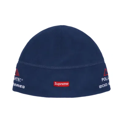 Pre-owned Supreme Polartec Sport Beanie 'navy' | Blue | Men's Size Onesize