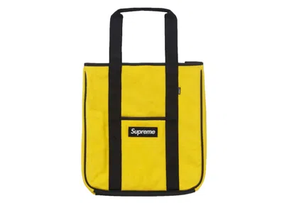 Pre-owned Supreme Polartec Tote In Yellow