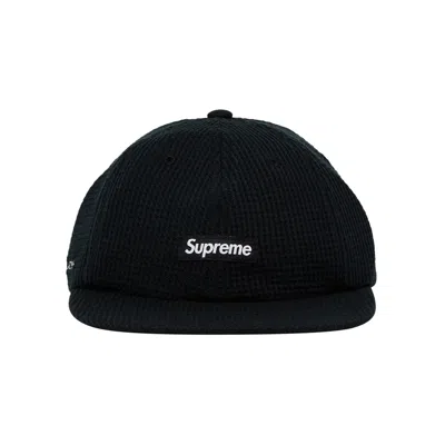 Pre-owned Supreme Polartec Waffle Small Box 6-panel 'black' | Men's Size Onesize