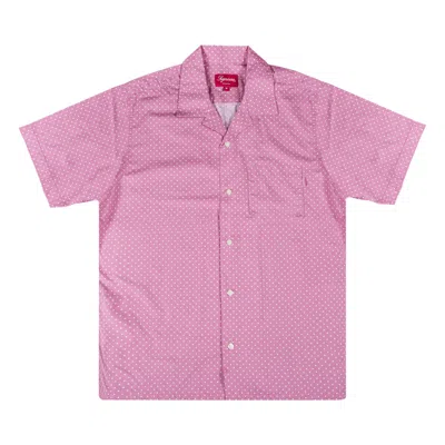 Pre-owned Supreme Polka Dot Short-sleeve Shirt 'pink' | Men's Size M