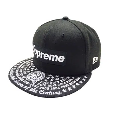 Pre-owned Supreme Polyester Cap () In Black