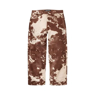 Pre-owned Supreme Ponyhair Loose Fit 5-pocket Jean 'cow' | Multi-color | Men's Size 32