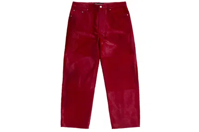 Pre-owned Supreme Ponyhair Loose Fit 5-pocket Jean Red