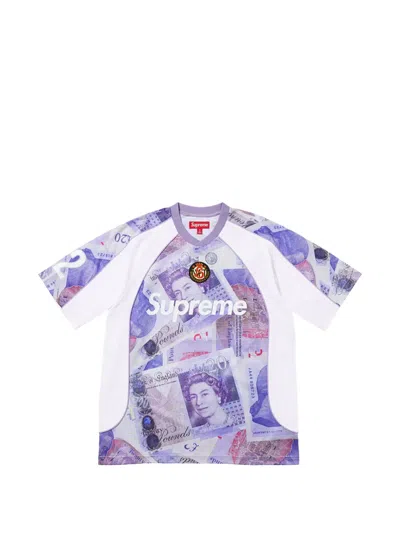 Supreme Pounds Soccer Jersey In Purple