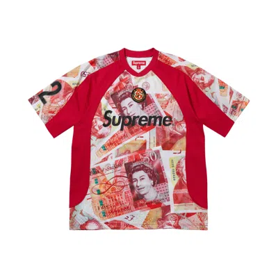 Pre-owned Supreme Pounds Soccer Jersey 'red' | Men's Size M