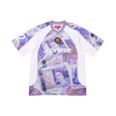 Pre-owned Supreme Pounds Soccer Jersey 'white' | Men's Size M