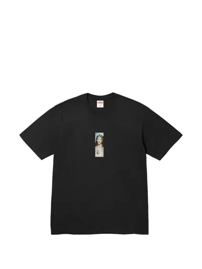 Supreme Prayer Card Box Logo T-shirt In Animal Print