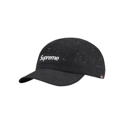 Pre-owned Supreme Preforated Camp Cap 'black' | Men's Size Onesize