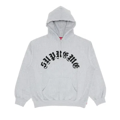 Pre-owned Supreme Printed Arc Hooded Sweatshirt 'heather Grey'