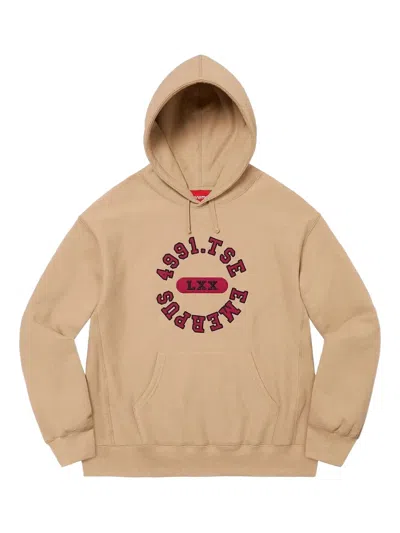 Supreme Printed Hoodie In Brown
