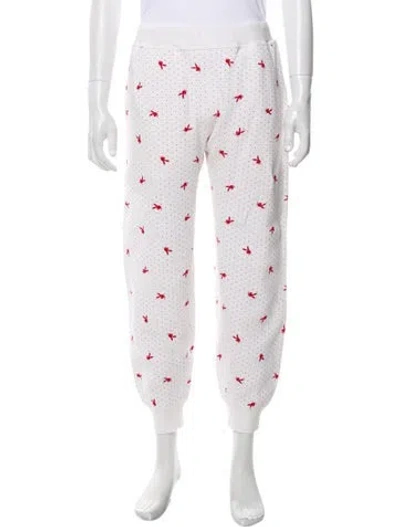 Pre-owned Supreme Printed Lounge Bottoms In White