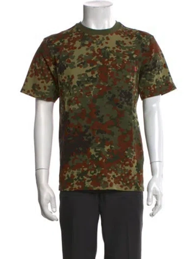 Pre-owned Supreme Printed Short Sleeve Shirt In Green