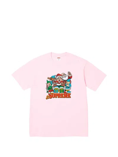 Supreme Printed T-shirt In Pink