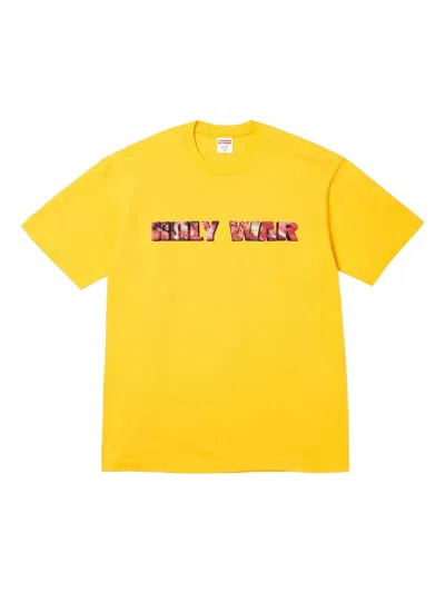 Supreme Printed T-shirt In Yellow