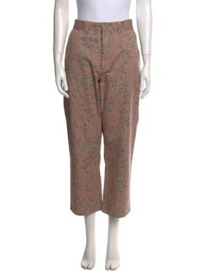 Pre-owned Supreme Printed Wide Leg Pants In Neutral