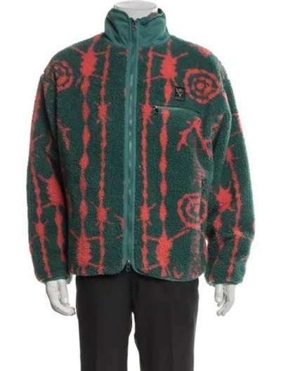 Pre-owned Supreme Printed Windbreaker In Green
