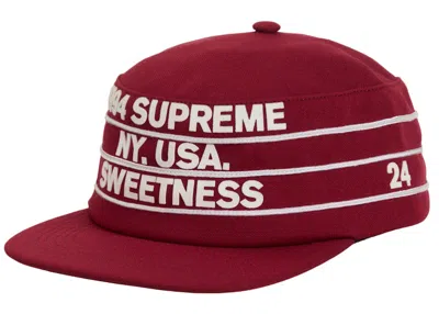 Pre-owned Supreme Pro Bowl Pillbox Hat In Cardinal