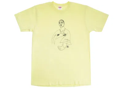 Pre-owned Supreme Prodigy Tee Shirt In Pale Yellow
