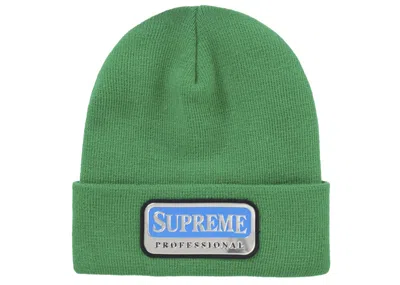 Pre-owned Supreme Professional Beanie In Green