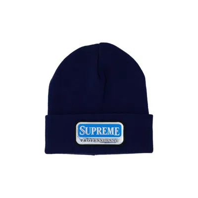 Pre-owned Supreme Professional Beanie 'navy' | Blue | Men's Size Onesize
