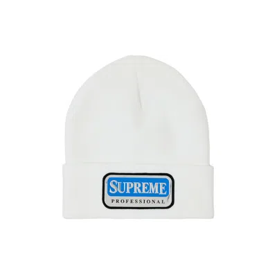 Pre-owned Supreme Professional Beanie 'white' | Men's Size Onesize