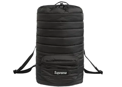 Pre-owned Supreme Puffer Backpack In Black