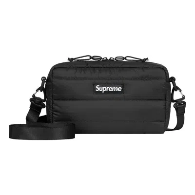 Supreme Puffer Pouch 'black White' In Multi