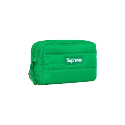 Pre-owned Supreme Puffer Pouch 'green'