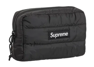 Pre-owned Supreme Puffer Pouch In Black
