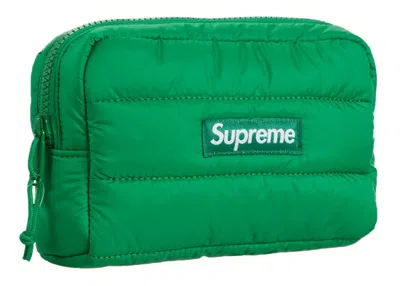 Pre-owned Supreme Puffer Pouch In Green