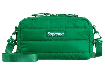Pre-owned Supreme Puffer Side Bag In Green
