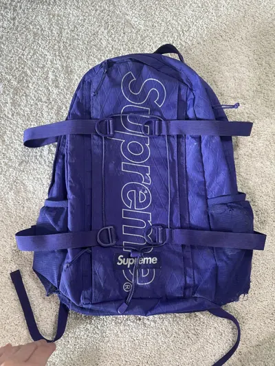 Pre-owned Supreme Purple Backpack