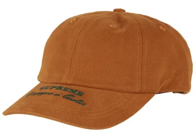 Pre-owned Supreme Qualité 6panel In Tan In Brown