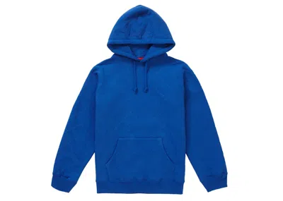 Pre-owned Supreme Quilted Hooded Sweatshirt In Royal