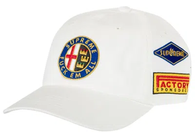 Pre-owned Supreme Racing 6panel In White
