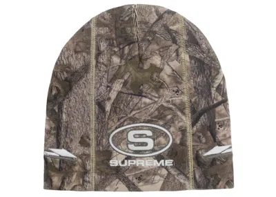 Pre-owned Supreme Racing Panel Beanie In Realtree Ap Camo