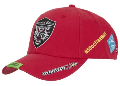 Pre-owned Supreme Racing Team 6panel In Red