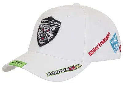 Pre-owned Supreme Racing Team 6panel In White