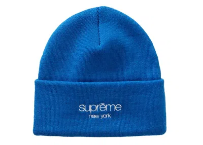 Pre-owned Supreme Radar Beanie In Royal Blue