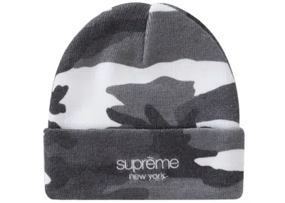 Pre-owned Supreme Radar Beanie In Snow Camo
