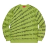 Supreme Radial Crewneck 'green Black'
